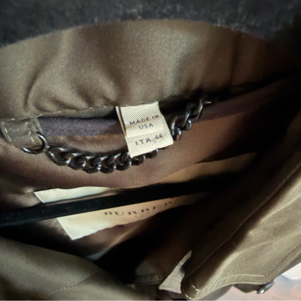 Burberry Walditch Olive Trench With Liner Size 10 EUC Classic Belted Trench - Picture 10 of 16